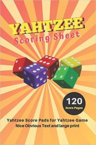 okumak Yahtzee Scoring Sheet: V.16 Yahtzee Score Pads for Yahtzee Game Nice Obvious Text Small print Yahtzee Score Sheets 6 by 9 inch