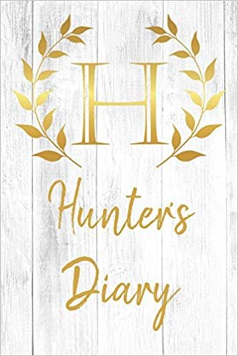 okumak Hunter&#39;s Diary: Personalized Diary for Hunter / Journal / Notebook - H Monogram Initial &amp; Name - Great Christmas or Birthday Gift