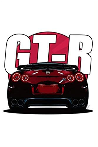 okumak Carnet de note GT-R | Cahier de note GTR | Bloc-notes R35: Carnet avec illustration GTR - Cahier notebook voiture japonaise