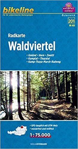 okumak Waldviertel / Wachau cycle map GPS r/v wp