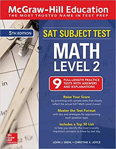 okumak McGraw-Hill Education SAT Subject Test Math Level 2, Fifth Edition