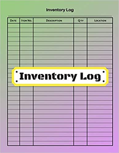 okumak Inventory log: V.1 - Inventory Tracking Book, Inventory Management and Control, Small Business Bookkeeping / double-sided perfect binding, non-perforated