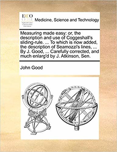 okumak Measuring made easy: or, the description and use of Coggeshalls sliding-rule. ... To which is now added, the description of Seamozzis lines, ... By ... and much enlargd by J. Atkinson, Sen.