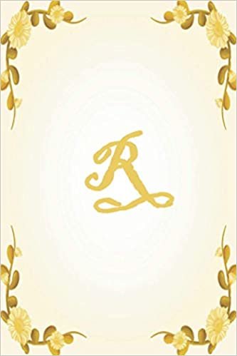 okumak R: Monogram Initial Notebook Letter R | birthday netebook | College Ruled| , birthday , Farmouse, Flowers, Woodgrain, Floral