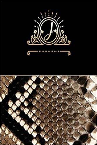 okumak Letter J Notebook : Initial J Monogram Journal Snake Print Notebook: Animal Print Lined Notebook Journal Women Snake Lover Gift Journal