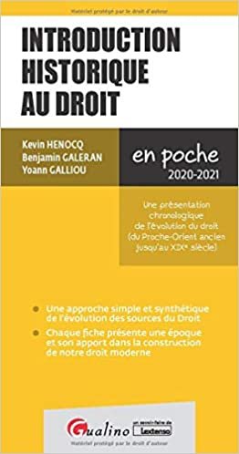 okumak Introduction historique au droit (2020-2021) (En Poche)