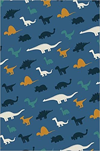 Notizbuch: Punktkariert ca. A5 110 Seiten - mit Dinosaurier Motiv für alle Dino Fans - für Notzien aller Art, als Schreibheft oder Tagebuch