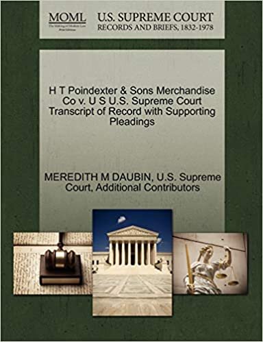 okumak H T Poindexter &amp; Sons Merchandise Co v. U S U.S. Supreme Court Transcript of Record with Supporting Pleadings