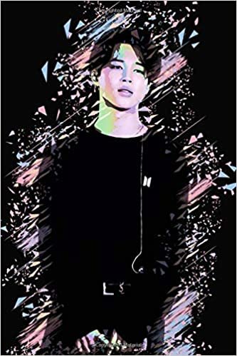 okumak BTS Jimin: Iridescent Holographic Color Pop Art Member Performing on Stage 100 Page 6 x 9&quot; Blank Lined Notebook Kpop Journal Book Fan Merch for Army Fandom