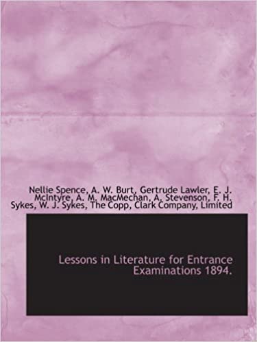 okumak Lessons in Literature for Entrance Examinations 1894.
