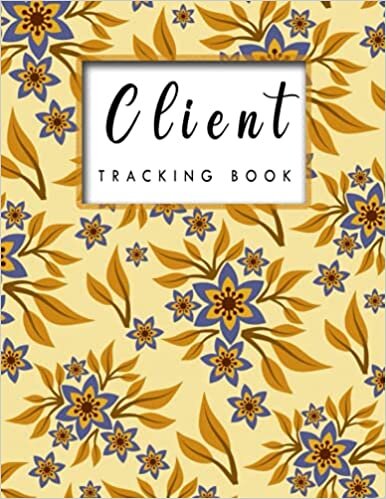 okumak Client Tracking Book: Client Data Organizer Log Book with A - Z Alphabetical Tabs | Personal Client Record Book Customer Information | 8.5 x11 in | 110 pages |