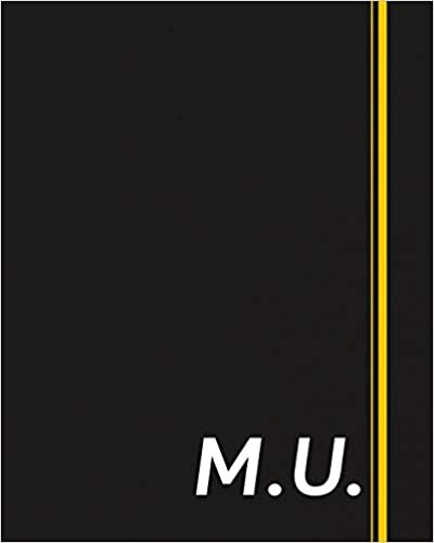 okumak M.U.: Classic Monogram Lined Notebook Personalized With Two Initials - Matte Softcover Professional Style Paperback Journal Perfect Gift for Men and Women