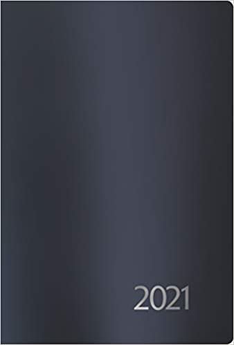 okumak Agenda Metallic schwarz L 2021: Terminplaner groß. DIN A5 Terminkalender Ringbuch mit Wochenkalender, Gummiband und Jahresplaner 2020/2021