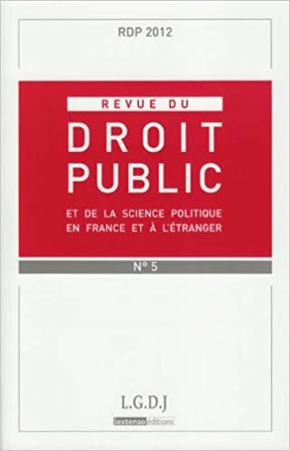 okumak REVUE DU DROIT PUBLIC N 5 2012 (RDP)