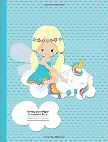 okumak Fairy And Sleeping Rainbow Unicorn Primary Story Paper Composition Book Grade K-: Handwriting Practice Notebook, Draw and Write Story Paper, Picture Space and Dashed Midline, Elementary Notebook