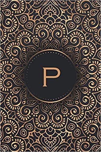 okumak P: Monogrammed Medium Size Notebook with Lined Interior, Page Number and Date Ideal for Taking Notes, Journal, Diary, Daily Planner (Monogrammed Notebooks, Band 16)