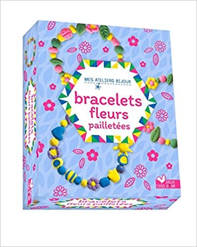okumak Mon bracelet fleurs pailletées - mini coffret avec accessoires (loisirs créatifs)