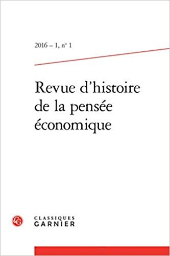 okumak revue d&#39;histoire de la pensée économique 2016 - 1, n° 1 - varia