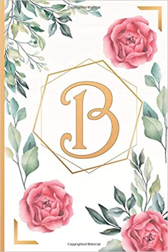 okumak B: beautiful flowers Calla lily notebook flowers Personalized Initial Letter B Monogram Blank Lined Notebook,Journal for Women and Girls , School Initial Letter B 6 x 9
