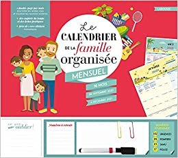 okumak Le calendrier de la famille organisée mensuel 2021 (Calendrier - Famille (31263))