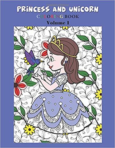 okumak Princess and Unicorn: Coloring Book for Children (coloring books)