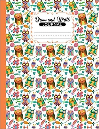 okumak Draw and Write Journal: Cute Owls Primary Story Journal, draw and write journal for kids k-2 early primary story journal | Dotted Midline Creative ... Story Pages (8.5&quot; x 11&quot;) (Journals for Kids)