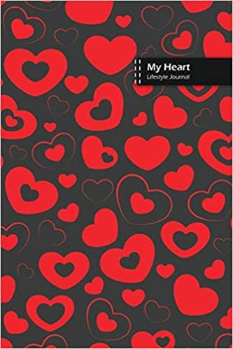 My Heart Lifestyle Journal, Blank Write-in Notebook, Dotted Lines, Wide Ruled, Size (A5) 6 x 9 In (Gray)