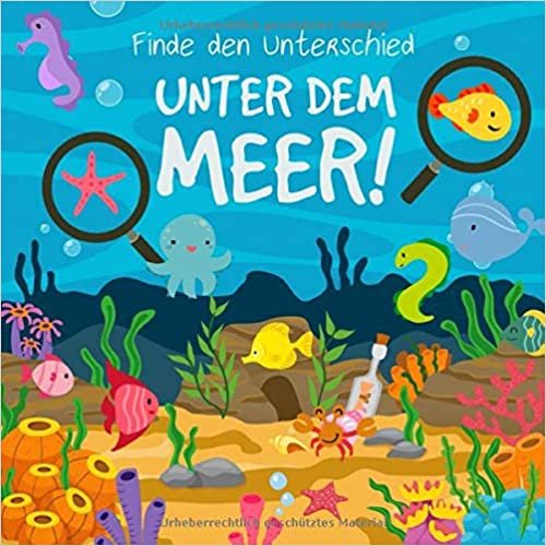 okumak Finde den Unterschied - Unter Dem Meer!: Ein lustiges Puzzle-Buch für 3-6 Jährige