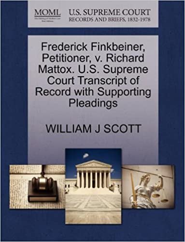 okumak Frederick Finkbeiner, Petitioner, v. Richard Mattox. U.S. Supreme Court Transcript of Record with Supporting Pleadings