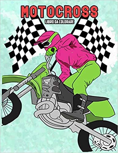 okumak Motocross Libro da Colorare