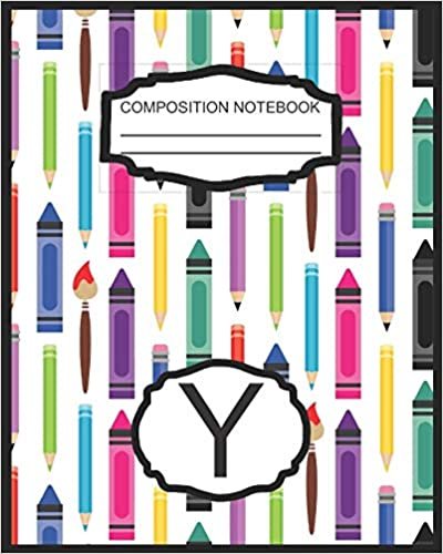 okumak Composition Notebook Y: Monogrammed Initial Elementary School Wide Ruled Interior Notebook
