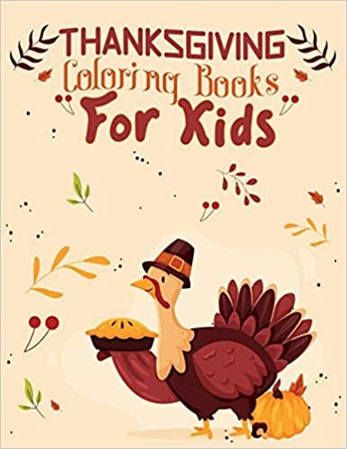 okumak thanksgiving coloring books for kids: 50 Happy Thanksgiving coloring pages for kids 8.5x11 Inches