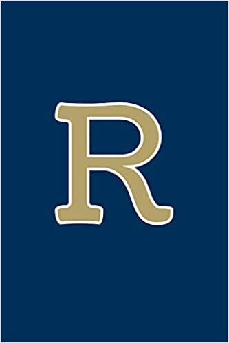 okumak R: Monogram Journal, Notebook or Diary. Navy Blue with Gold Alphabet Initial Letter - 6&quot; x 9&quot; 110 College Ruled Blank Lined Pages With Space For Date