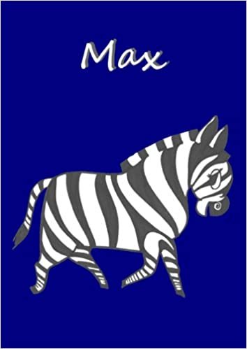 okumak Malbuch / Notizbuch / Tagebuch - Max: A4 - blanko - Zebra