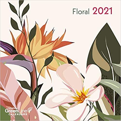 okumak Floral 2021 GreenLine Mini-Broschürenkalender