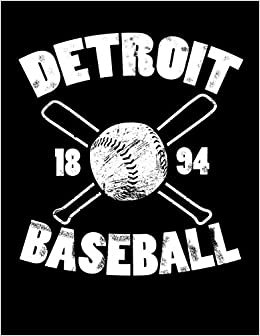 okumak Detroit Baseball: Vintage and Distressed Detroit Baseball Notebook for Baseball Lovers