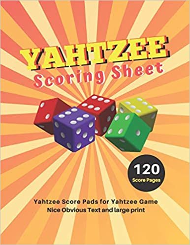 okumak Yahtzee Scoring Sheet: V.28 Yahtzee Score Pads for Yahtzee Game Nice Obvious Text and Large Print Yahtzee Score Card 8.5*11 inch