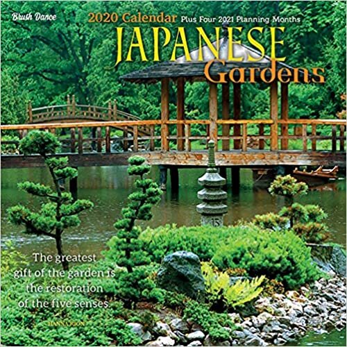 okumak BROWNTROUT US: Japanese Gardens 2020 Mini Wall Calendar