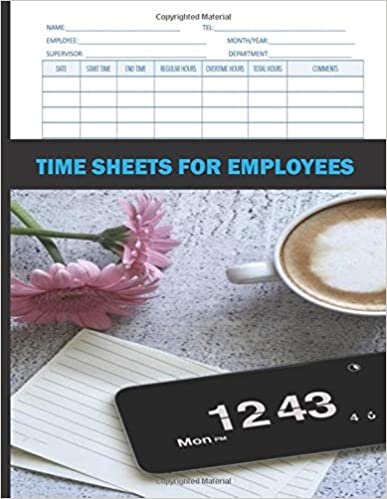 okumak Time Sheets for Employees: Employee Schedule Notebook Large SIze