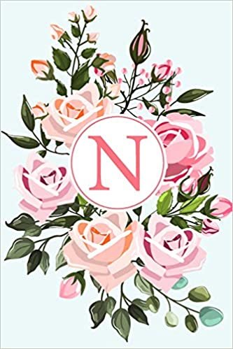 okumak N: 110 Sketchbook Pages | Monogram Sketch Notebook with a Pink Watercolor Design | Personalized Initial Letter Journal | Monogramed Sketchbook