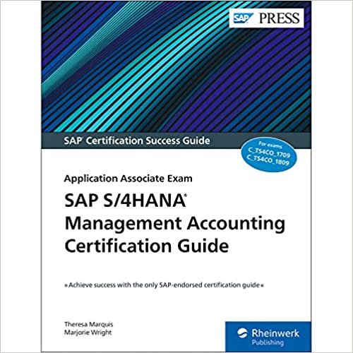 okumak SAP S/4HANA Management Accounting Certification Guide: Application Associate Exam