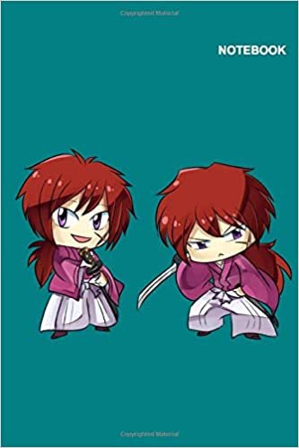 okumak Rurouni Kenshin Wandering SamuraiCute Chibi Notebook Cover: Lined Pages, 6&quot; x 9&quot;, 110 College Ruled Paper.