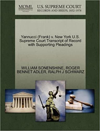 okumak Yannucci (Frank) v. New York U.S. Supreme Court Transcript of Record with Supporting Pleadings