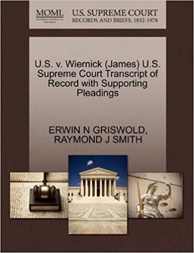 okumak U.S. v. Wiernick (James) U.S. Supreme Court Transcript of Record with Supporting Pleadings