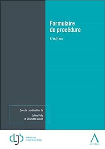 okumak Formulaire de procédure (2020) (Jeune barreau de Liège)