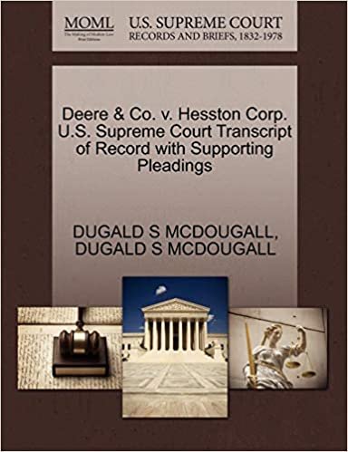 okumak Deere &amp; Co. v. Hesston Corp. U.S. Supreme Court Transcript of Record with Supporting Pleadings