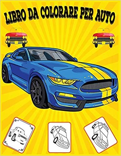 libro da colorare per auto: Apprendimento divertente e libro da colorare per bambini, miglior regalo di Natale per bambini