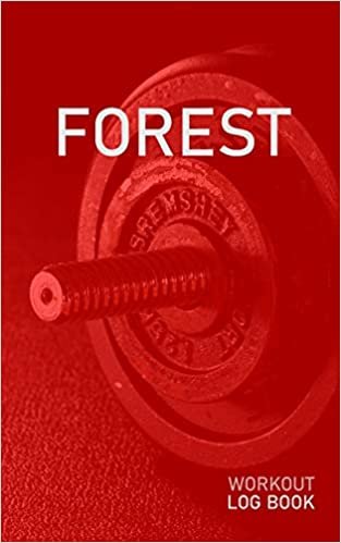 okumak Forest: Blank Daily Health Fitness Workout Log Book | Track Exercise Type, Sets, Reps, Weight, Cardio, Calories, Distance &amp; Time | Record Stretches ... First Name Initial F Red Dumbbell Cover