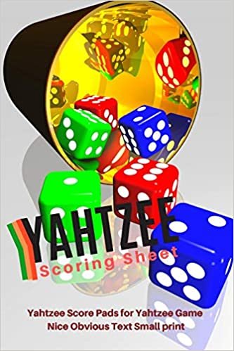 okumak Yahtzee Scoring Sheet: V.7 Yahtzee Score Pads for Yahtzee Game Nice Obvious Text Small print Yahtzee Score Sheets 6 by 9 inch