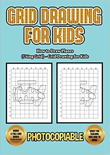 okumak How to Draw Planes (Using Grids) - Grid Drawing for Kids: This book will show you how to draw an airplane easy way, using a step by step approach. ... airplane nose, a jet plane and plane wings.